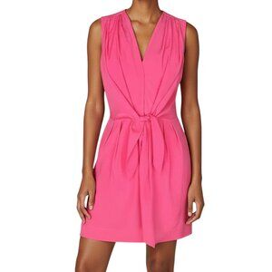 Forever 21 Pink Tie and Clip Front Pleated Mini Dress Women's Size S
